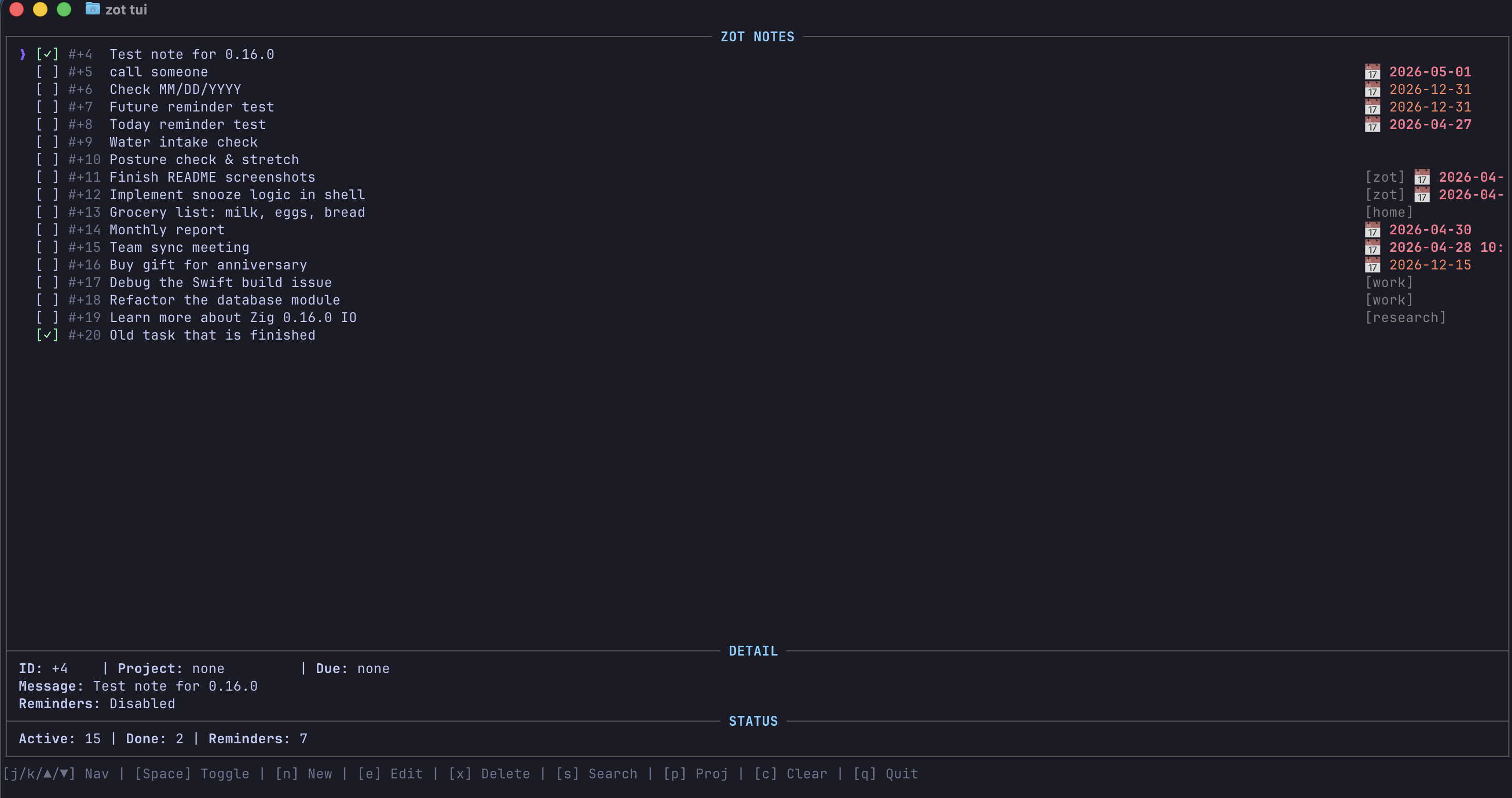 Zot — A fast, minimal note-taking CLI written in Zig